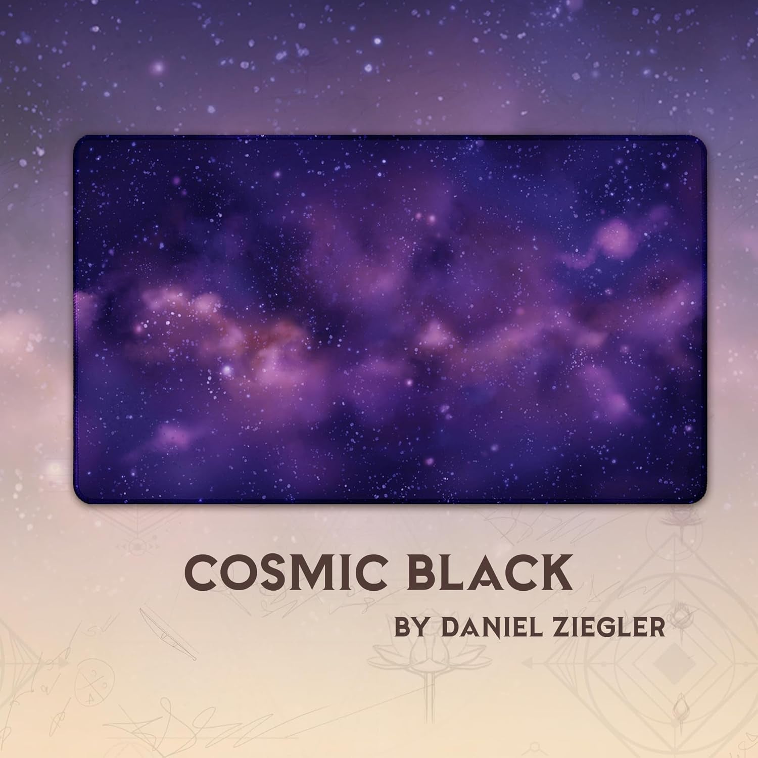 Cosmic Black (Stitched) - MTG Playmat - Compatible with Magic the Gathering Playmat - Play MTG, Yugioh, TCG - Original Play Mat Art Designs & Accessories