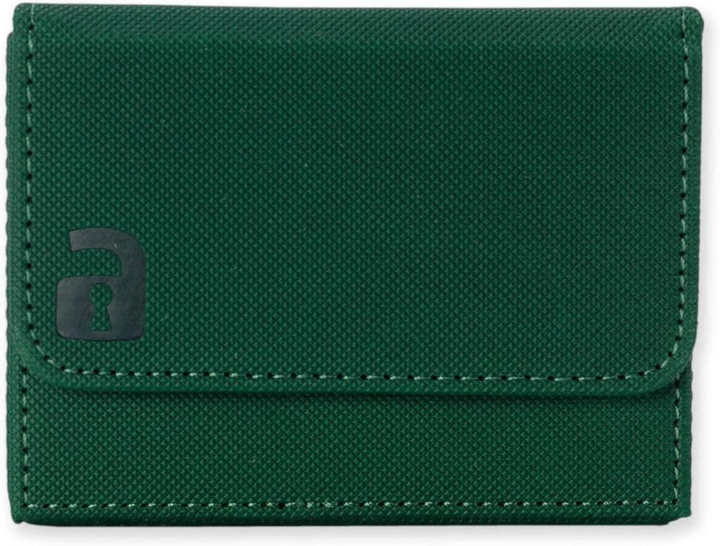 Trading Card Sideloading Deck Box, 100+ Sleeved Cards, Premium Exo-Tec Material, Card Holder Storage Box, Detachable Magnetic Lid, for MTG Commander Game, TCG (Green)